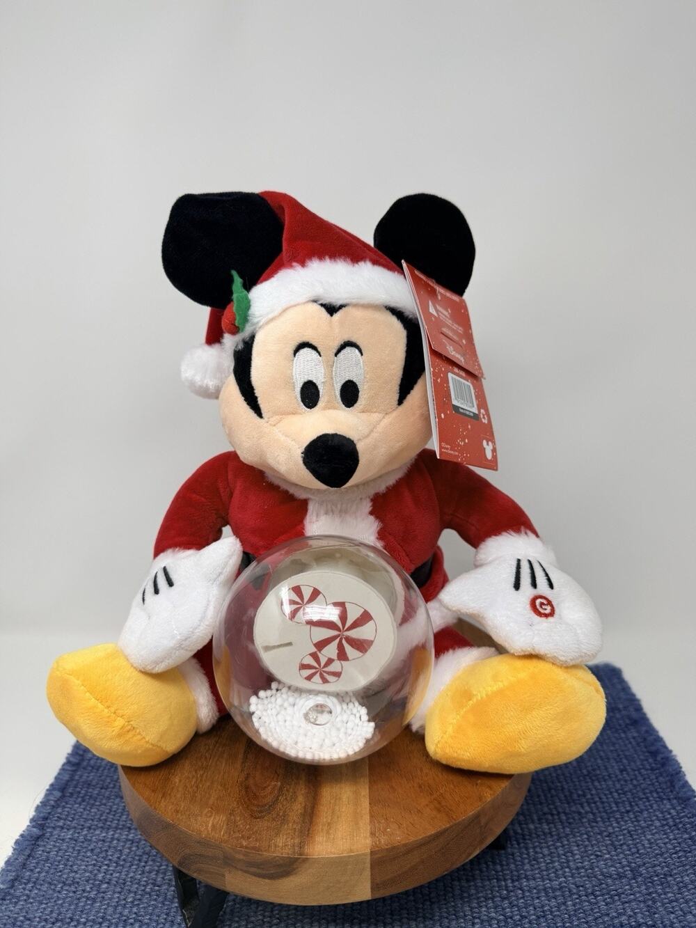 Disney Store Christmas Holiday MICKEY Works MOUSE Musical Plush Toy Medium 16"